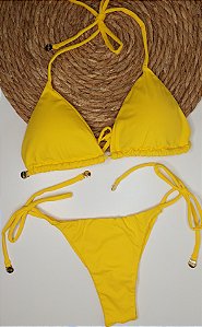 Biquíni cortininha amarelo
