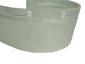 Entretela Transparente com encaixe para Fita Facil Largura 10CM - Rolo com 50 Metros