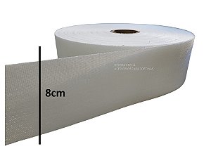 Entretela Plástica com Largura 8 cm  - Rolo com 50 metros na Cor Branco