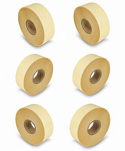 ENTRETELA PLÁSTICA POLIETILENO - 8CM - BEGE - ROLO C/ 50 ML