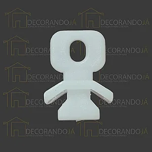 TERMINAL MAXI PLÁSTICO - BRANCO - 100 UNIDADES