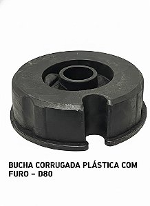 BUCHA D70 PLÁSTICA COM FURO - 1 UNIDADE