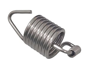 MOLA COM TUBINHO PARA TOLDO - INOX - PACOTE COM 10 UNIDADES