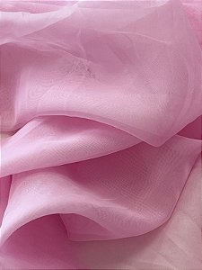1 METRO TECIDO VOIL LISO - ROSA - LARGURA 3 METROS