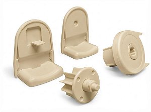 Kit Comando para Persiana/ Cortina Rolo - 28 - Linha Plus - Cor Bege - PACOTE COM 01 UNIDADE