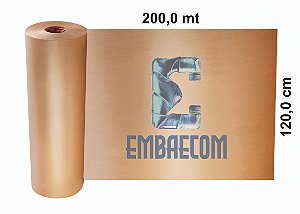Bobina de Papel Kraft Monolúcido - 120cm x 200MT x 20kg