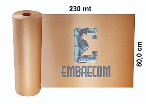 Bobina de Papel Kraft Monolúcido - 80cm x 230MT x 15kg