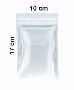Saco Stand Up Pouch Transparente 10x17