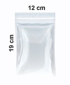 Saco Stand Up Pouch Transparente 12x19