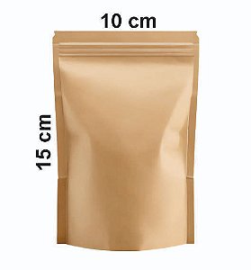Saco Stand Up Pouch Kraft 10x15