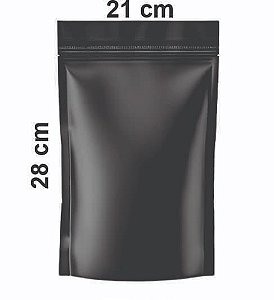 Saco Stand Up Pouch Preto 21x28