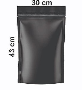 Saco Stand Up Pouch Preto 30x43