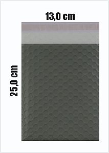 Envelope de Segurança Bolha Laminado ECO Preto - 13x25