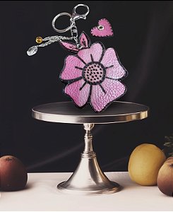 FLOR ALAMANDA CHAVEIRO DUPLA FACE PERSONALIZADO