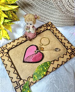 CORAÇÃO LOVE (P) DUPLA FACE PERSONALIZADO