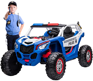 Jeep Elétrico infantil Policia 24v
