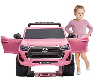 Carro elétrico infantil rosa 2 lugares