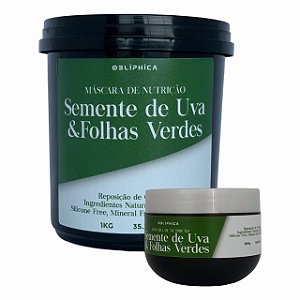 Máscara de Nutrição Semente de Uva e Folhas Verdes