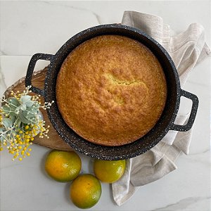 Caçarola Antiaderente 24cm Black c/ Tampa de Vidro