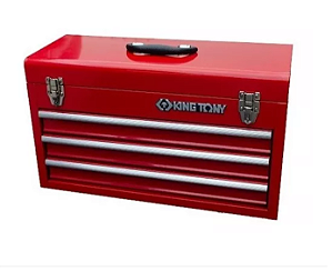 Bau Metálico King Tony 3 Gavetas Vermelho