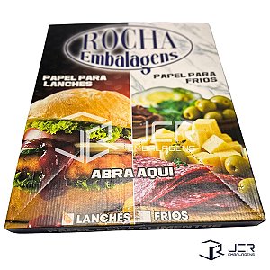 Papel Acoplado Para Lanches 30 x 38 400 Folhas Rocha