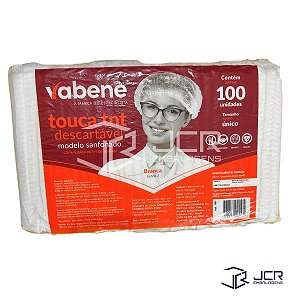 Touca Individual Branca 45 x 50 cm 19" com 100 Vabene