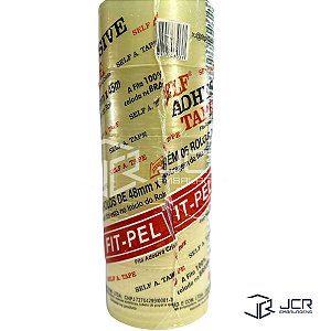 Fita Adesiva Durex Cristal 48 mm x 45 m com 5 Fit-Pel