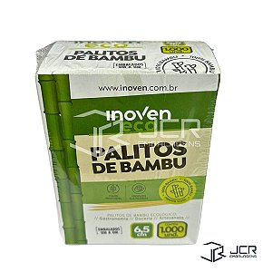 Palitos de Bambu Sachê com 1.000 Unidades Inoven