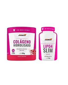 Combo Colageno 250gr New millen + Lipo 4 Slim 90 caps termogenico New Millen