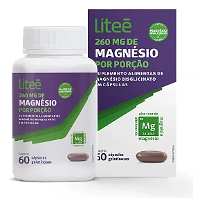 Cloreto de Magnésio Litee Farma 60 Comprimidos Vegano Sem Glúten