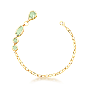 Pulseira Maleável com Cristais