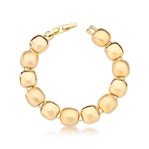 Pulseira Elos Quadrados Acetinados