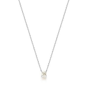 Colar com Pedra Moissanite 5MM
