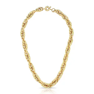 Colar Elos Ovais Vazados