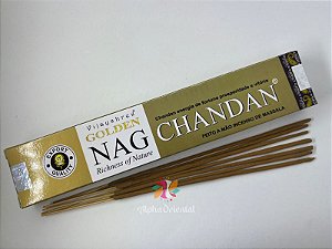 Incenso Golden Nag Chandan (Unitário)