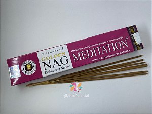 Incenso Golden Nag Meditation (Unitário)
