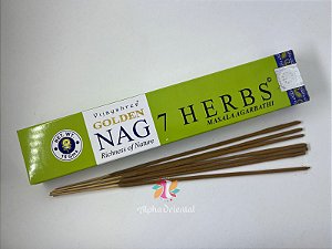 Incenso Golden Nag 7 Herbs (Unitário)