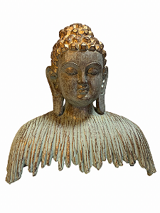 Estatueta Buda Busto 21x21cm