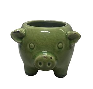 Vaso de Porco de Cerâmica Chinesa 10cm