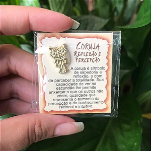 Mini Talismã da Sorte Coruja (reflexão e percepção)