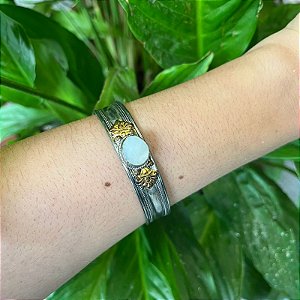 Bracelete Nepal - Quartzo Branco - Sabedoria e Cura