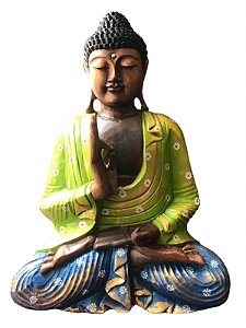 Escultura Buda Sentado 60cm
