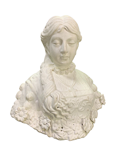 Escultura Branca Busto 34cm