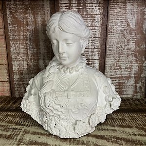 Escultura Branca Busto 34cm