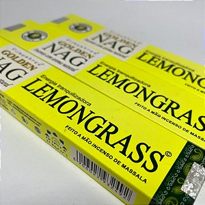 Incenso Golden Nag Lemongrass - Energia tranquilizadora