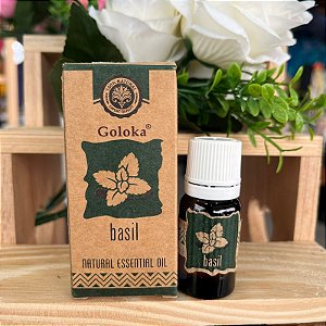 Óleo Essencial Indiano Goloka Blend Manjericão Basil 10 ml