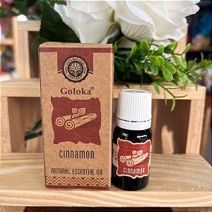Óleo essencial natural goloka - cinnamon (canela)