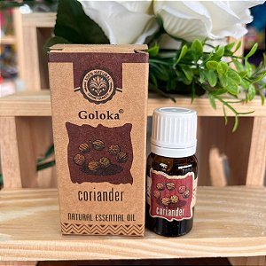 Óleo essencial natural goloka - coriander (coentro)