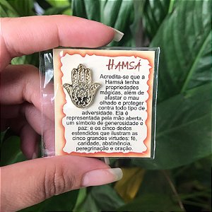 Mini Talismã da Sorte Hamsá