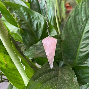 Pêndulo de Quartzo Rosa - Amor Incondicional, cura interior e paz